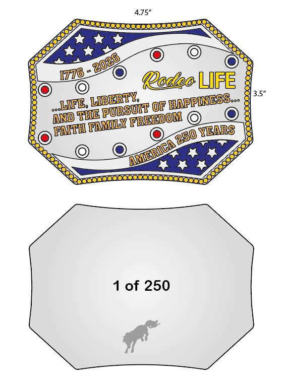 American 250th Anniversary Buckle