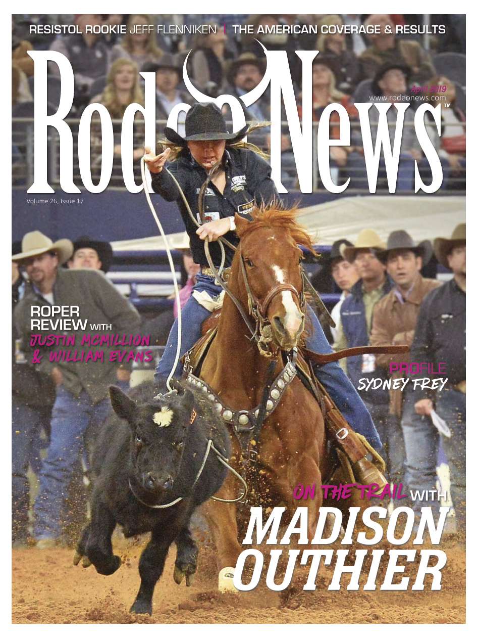 April 2019 – Rodeo News Cover Featuring Madison Outhier
