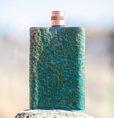 Hammered Green Flask