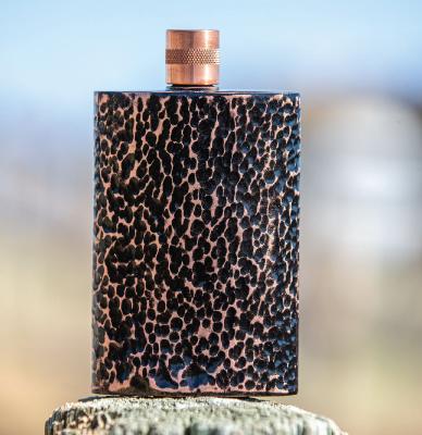 Hammered Flask Black
