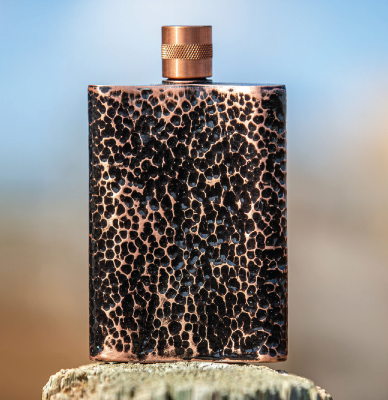 Hammered Flask Black