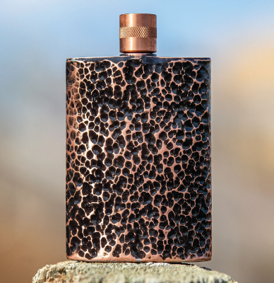 Hammered Flask Black
