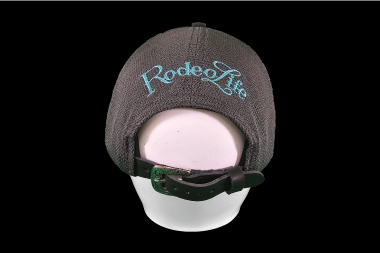 Wyoming Rodeo Ball Cap - Black & Teal