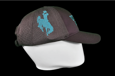 Wyoming Rodeo Ball Cap - Black & Teal