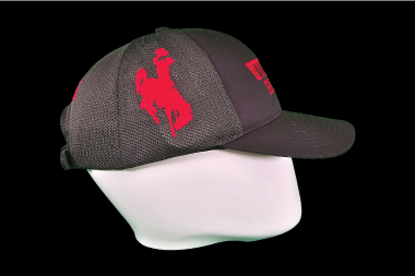 Wyoming Rodeo Ball Cap - Black & Red