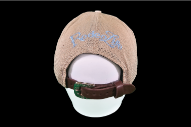 Wyoming Rodeo Ball Cap - Khaki & Light Blue