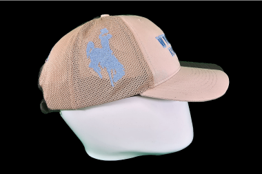 Wyoming Rodeo Ball Cap - Khaki & Light Blue