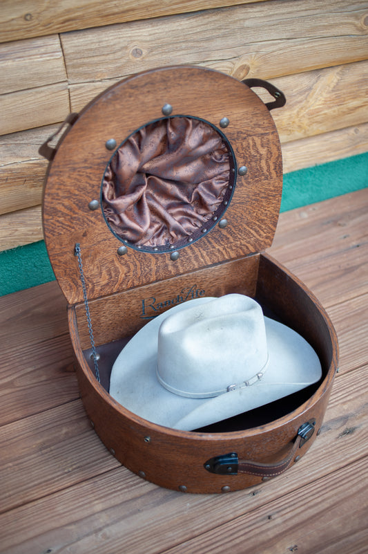 Wooden Hat Box - Oak