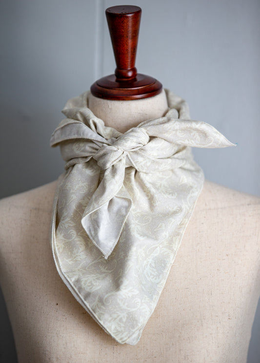 Wild Rag - 100% Cotton - Cream Acanthus