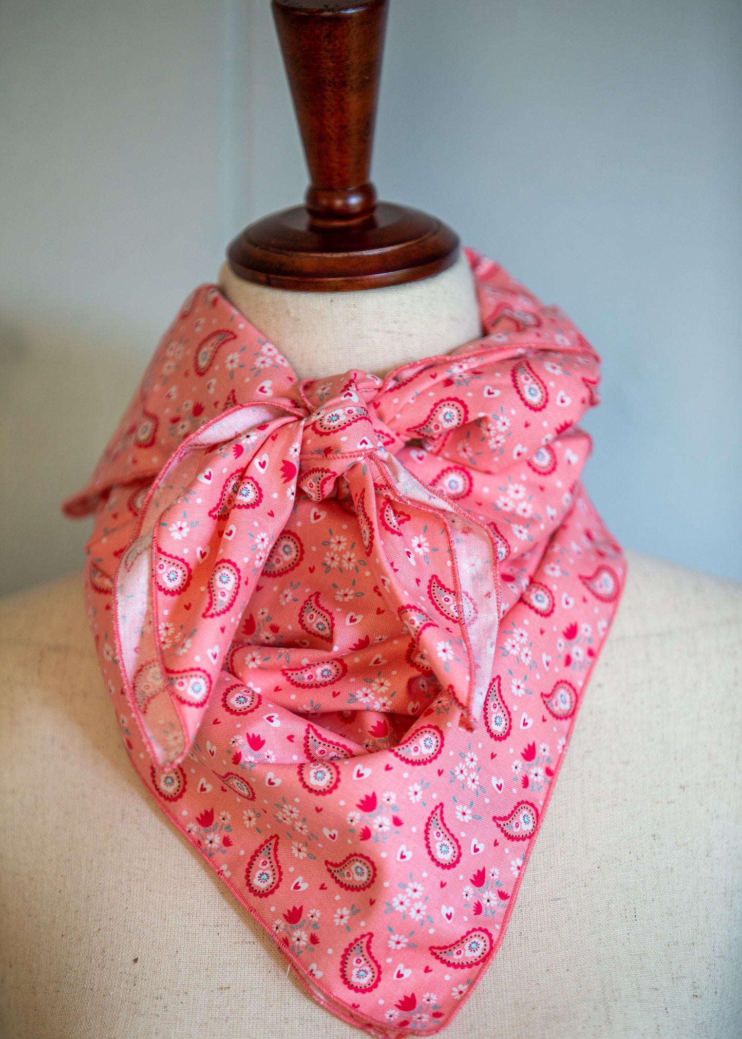 Wild Rag - 100% Cotton - Pink Paisley