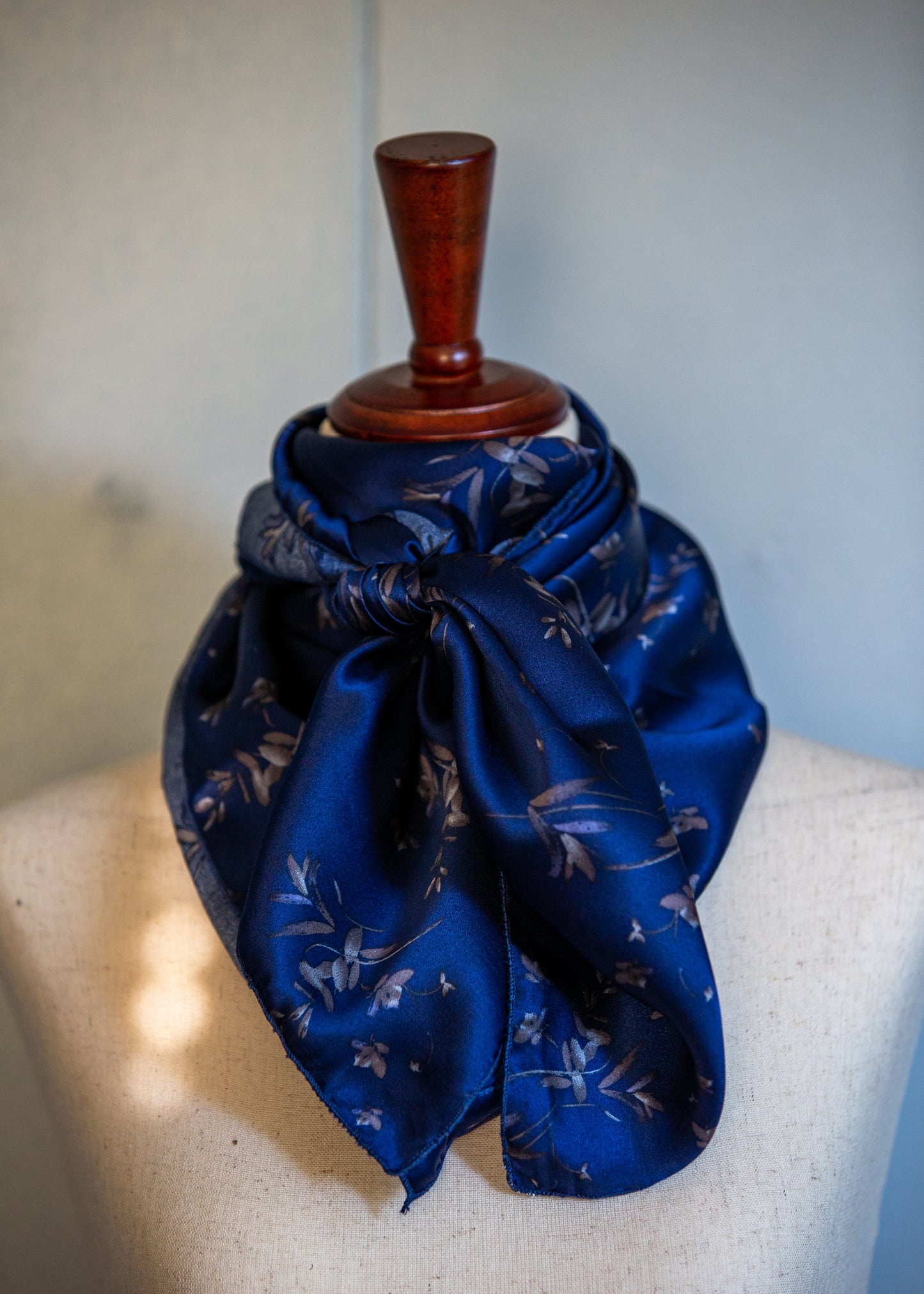 Wild Rag - Silk - Navy Floral