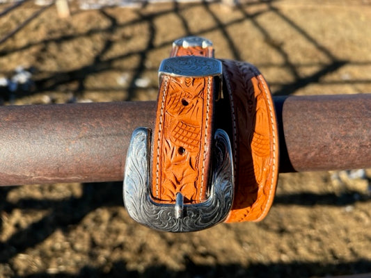 Western Belt - Oak Leaf 1 1/4"