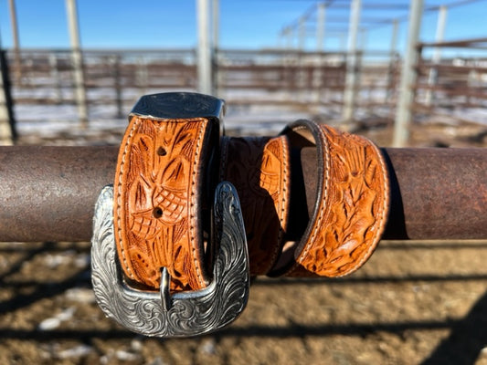 Western Belt - Oak Leaf 1 1/2"