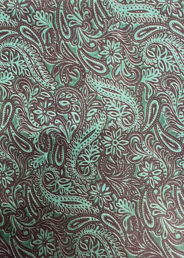 Wild Rag - 100% Cotton - Green Paisley