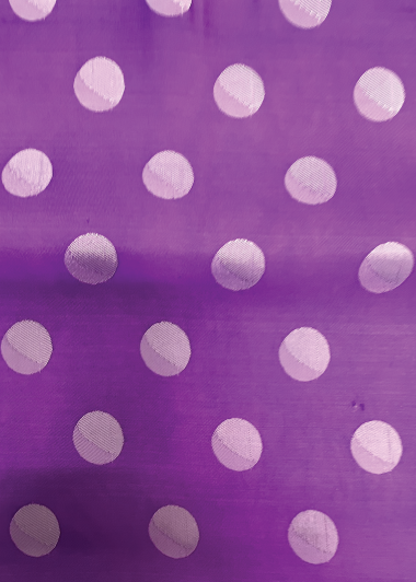 Wild Rag - Silk - Purple/White Polka Dot