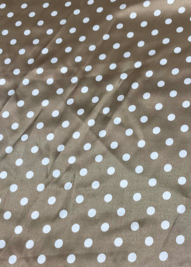 Wild Rag - Silk - Steel/Blue Polka Dot